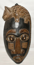 Vintage Indonesian Tribal Animal Mask Hand Carved Hand Painted Indonesian Mask - £51.91 GBP