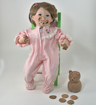 The Cookie Caper Doll 13&quot; Porcelain New England Collector&#39;s Society Chair - £31.96 GBP