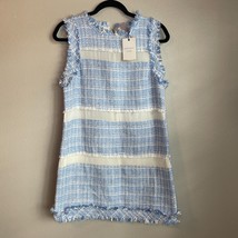 Endless Rose Size Medium Metallic Blue Whitney Tweed Mini Dress - $45.00