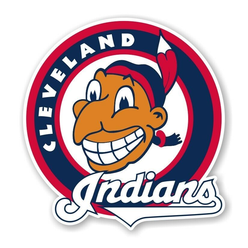 Primary image for Cleveland Indians Retro Style   Precision Cut Decal /Sticker