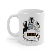 Grimston Family Coat of Arms Coffee Mug (11oz, White) - £11.94 GBP
