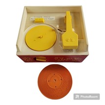 1971 Fisher Price Music Box Record Player 1 Green Disc Working London Bridge VTG - $29.65