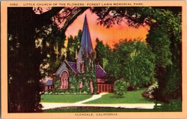 Little Church of the Flowers  Forest Lawn Memorial Park Glendale California - £4.18 GBP