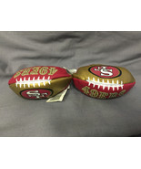 NFL Hacky Sack Kick Ball San Francisco 49ers Set of 2 Mini 3.5&quot; - £7.85 GBP