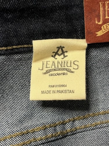 NWT Akademiks Jeanius Jeans Men’s 36x34 Blue Denim Loose Straight Pants Item image 8