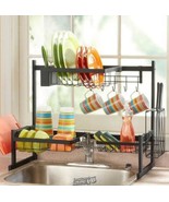 Over the Sink Dish Kitchen Organizer Station Home Basics Black 28&quot;Lx12&quot;D... - $77.90 CAD