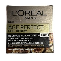 L’Oreal Age Perfect Cell Renew Revitalising Day Cream Moisturiser SPF 15 HTF - £38.94 GBP