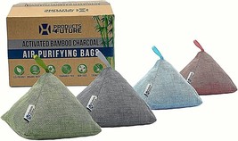 4 Pack of 200g Naturally Activated Bamboo Charcoal Air Purifying Bags NEW - £22.66 GBP
