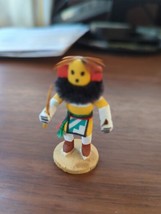 2.5&quot; Hand carved and painted New Mexico Zuni Kachina doll signed - $49.50