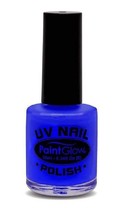 Paint Glow UV Neon Nail Polish Make-up Bright Festival Club 12ml Blue - £18.87 GBP