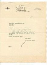 The Schofield Co Letter 1938 Designers &amp; Makers Sterling Silverware Balt... - $13.86