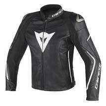 New Men Assen Mens Leather Jacket Motorcycle / Motorbike Jacket - Black - $279.99
