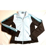 Nike Sweatshirt Womens Small Blue Brown Sportswear Full Zip Running Acti... - €7,37 EUR