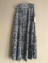 LulaRoe Women&#39;s Joy-M Sleeveless Duster Open Long Vest Beach Cover Boho - $23.74