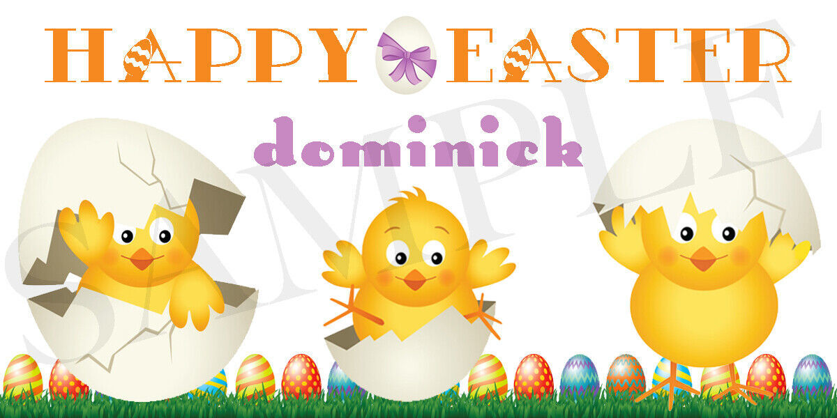Easter Chicks Easter Basket Sticker,  Personalized Easter Sticker - $2.92+