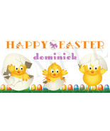 Easter Chicks Easter Basket Sticker,  Personalized Easter Sticker - £2.29 GBP+