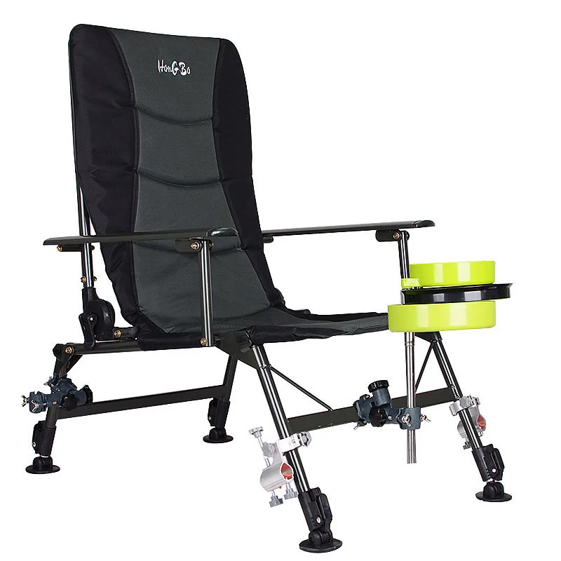 Luxury Fishing Chair Adjustable Height Chairs Folding Camping Chair Portable - £363.08 GBP+