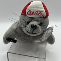 1997 Coca-Cola Seal With Bottle And Hat Collectible Bean Bag Plush 8” - £8.77 GBP