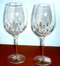 Waterford Crystal Lismore Essence 2 PC Wine Water Goblet 22oz 10-3/8&quot; 14... - $168.20
