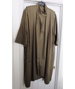 MORTON BERNARD Vintage Womens Coat Trench Unlined Long Olive Retro Yugos... - £46.36 GBP