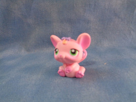 Littlest Pet Shop Pink Lavender Bows Green Eyes Baby Mouse Rat #303 - £1.45 GBP