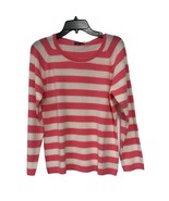 N. Peal Striped 100% cashmere sweater size XS  &#39;peony&#39; ivory New NWT - $99.00