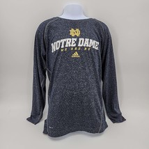 Notre Dame Boys Shirt Navy Blue Adidas Long Sleeve Tee, Size 10/12 - $18.95