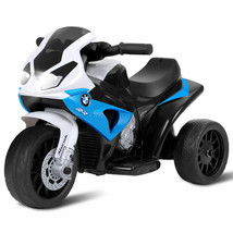 Kids Ride On Motorcycle BMW Licensed 6V Electric 3 Wheels Bicycle w/ Music Navy - £131.29 GBP