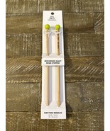 Big Twist Beechwood Shaft Resin Stopper Knitting Needles 8/5mm - €42,11 EUR