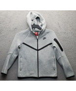 Nike Hoodie Youth L Gray Thick Scuba Cotton Long Sleeve Pocket Full Zip EUC - €24,99 EUR