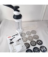 Oxo Good Grips Cookie Press Stainless Disks + 12 disc Storage Box Instru... - $20.00