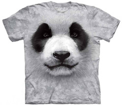 The Mountain Mens 100% Cotton Big Face Panda Realistic Graphic T-Shirt, SZ Large - £17.91 GBP