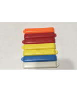 Vintage plastic hair barrettes snap closure bright color hair clips - $27.01 CAD