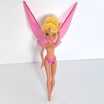 2011 Disney Fairies Tinkerbell Doll Pink Wings Action Figure Pixie Hollow Jakks - £10.41 GBP