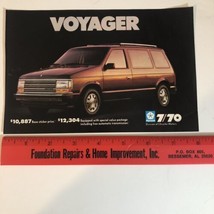 1988 Plymouth Voyager vintage Print Ad Advertisement pa7 - £6.20 GBP