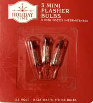 2.5 volt Flasher Bulbs Mini Christmas Light for 50 100 150 Light Strings... - £7.00 GBP