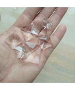 100pcs 14~30MM 2 Holes Square Crystal Beads Prism Chandelier Curtain Accessories - $16.25 - $54.22