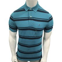 Nwt Tommy Hilfiger Msrp $61.99 Men&#39;s Aqua Green Short Sleeve Polo Shirt Size S - £21.23 GBP