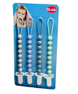 Slotic 4 Pack Chewable Silicone Pacifier Clip - £11.71 GBP