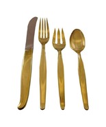 Contour by Towle Sterling Silver Flatware Service 12 Set Vermeil Gold 48 Pieces - $4,108.50