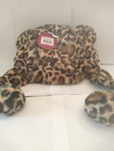 Girls So size Small 4-7 plush leopard print hat NWTS - $7.19