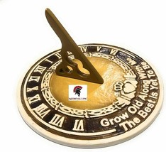 Brass Sundial Grow Old with Me Unique Wedding Idea for Parents, Grandpar... - £70.52 GBP