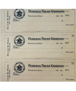 1920 Federal Trust Checks Lot of 3 City Hotel Waterville Maine 616-618 F... - $562.22 MXN