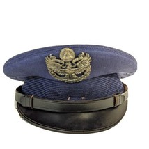 Air Force Patrol Semper Vigilans Hat Military Navy Blue Pilot 6 5/8 Wool Cap - $76.49