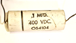 Vintage .1 Mfd 400V Ccl Axial Capacitor OS4104 - £4.98 GBP