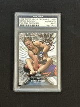 2012 Topps Bloodlines Ufc Ronda Rousey Rookie Card On Card Autograph To Erik Psa - £146.92 GBP