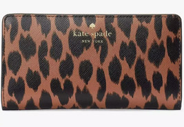 Kate Spade Schuyler Large Slim Bifold Leopard Wallet KE814 NWT Leopardo $179   1 - £46.71 GBP