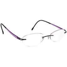 Silhouette Eyeglasses 7622 50 6059 Black/Purple Rimless Frame Austria 51[]19 140 - £123.41 GBP