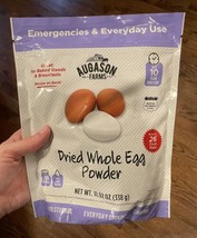 Augason Farms Dried Whole Egg Powder Resealable Pouch 11.9 oz. bb 2032 - £20.93 GBP