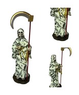 Santa Muerte 9&quot; Money Print Statue | Holy Death Grim Reaper Figurine 673... - $39.59